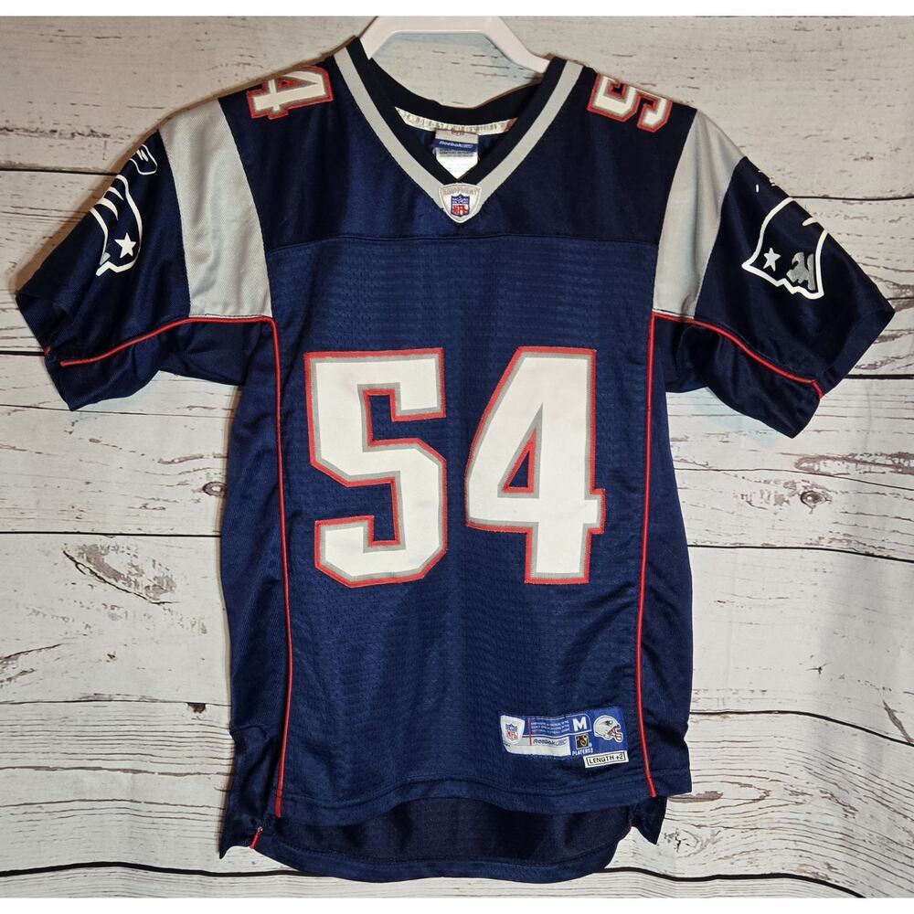 VTG NEW England Patriots TEDDY BRUSCHI Sewn Reebok On Field NFL Jersey Yth M +2